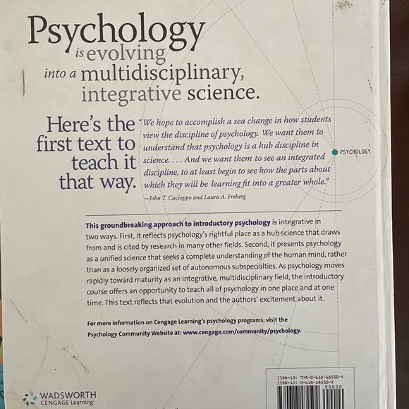 Book, psychology, Cacioppo, Freberg - Picture 2 of 2